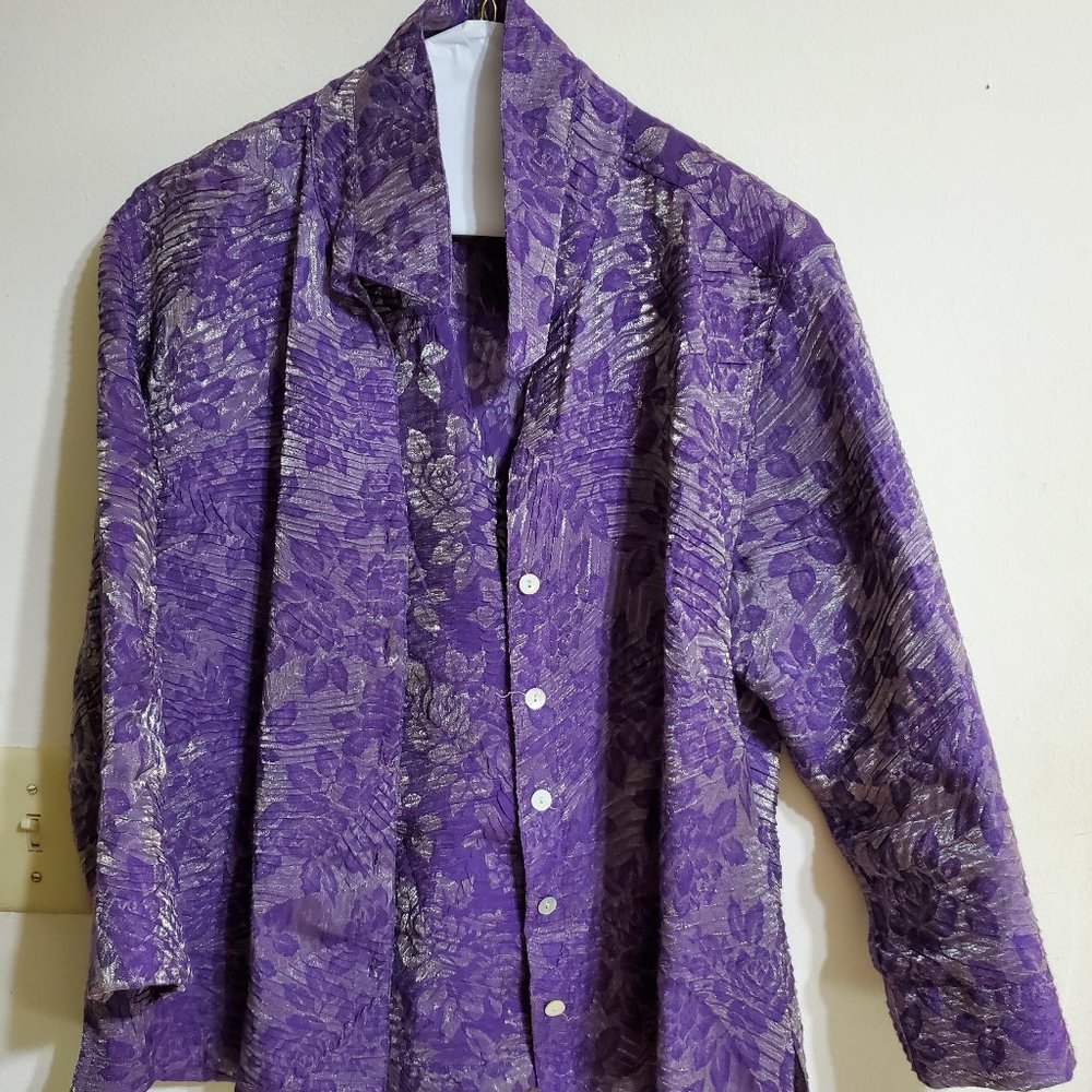 Scott Taylor Purple blouse
